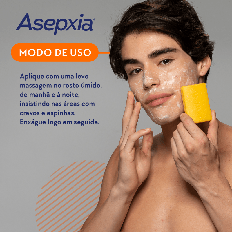 SABONETE ASEPXIA ANTIACNE ANTIOLEOSIDADE ENXOFRE 80G