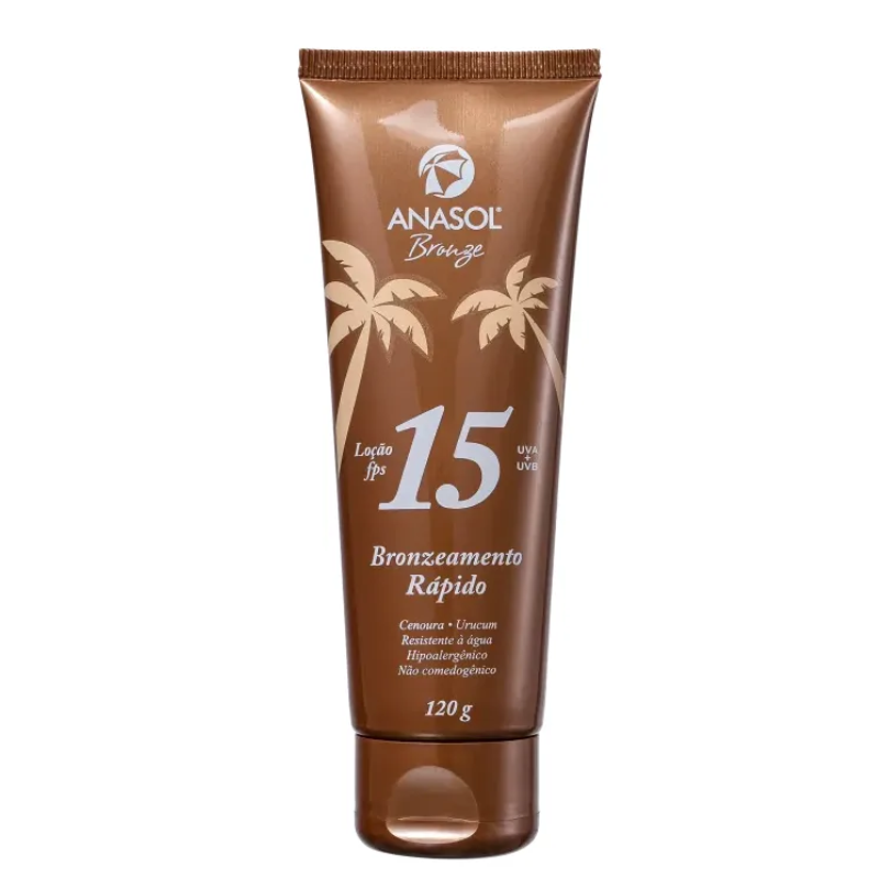 BRONZEADOR ANASOL RÁPIDO LOÇÃO FPS 15 120G