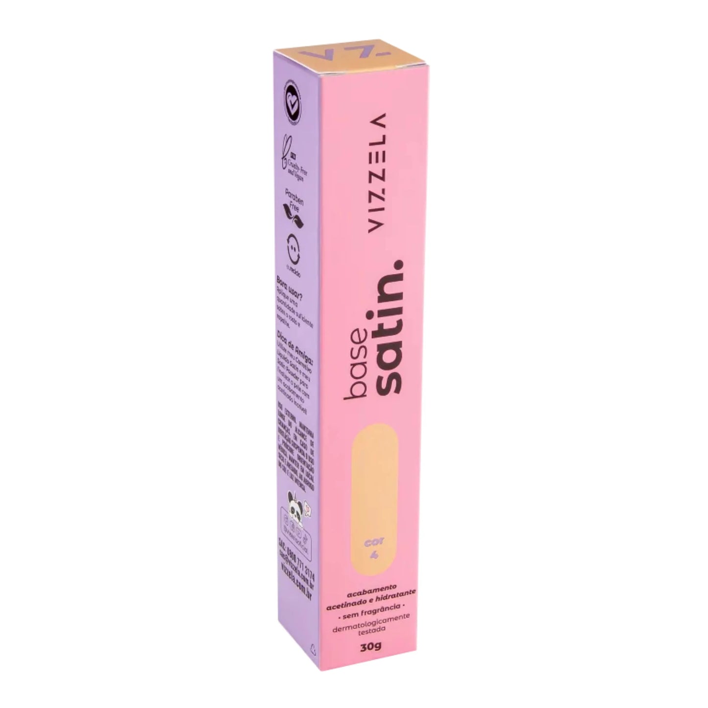 BASE LÍQUIDA VIZZELA SATIN COR 04 30G