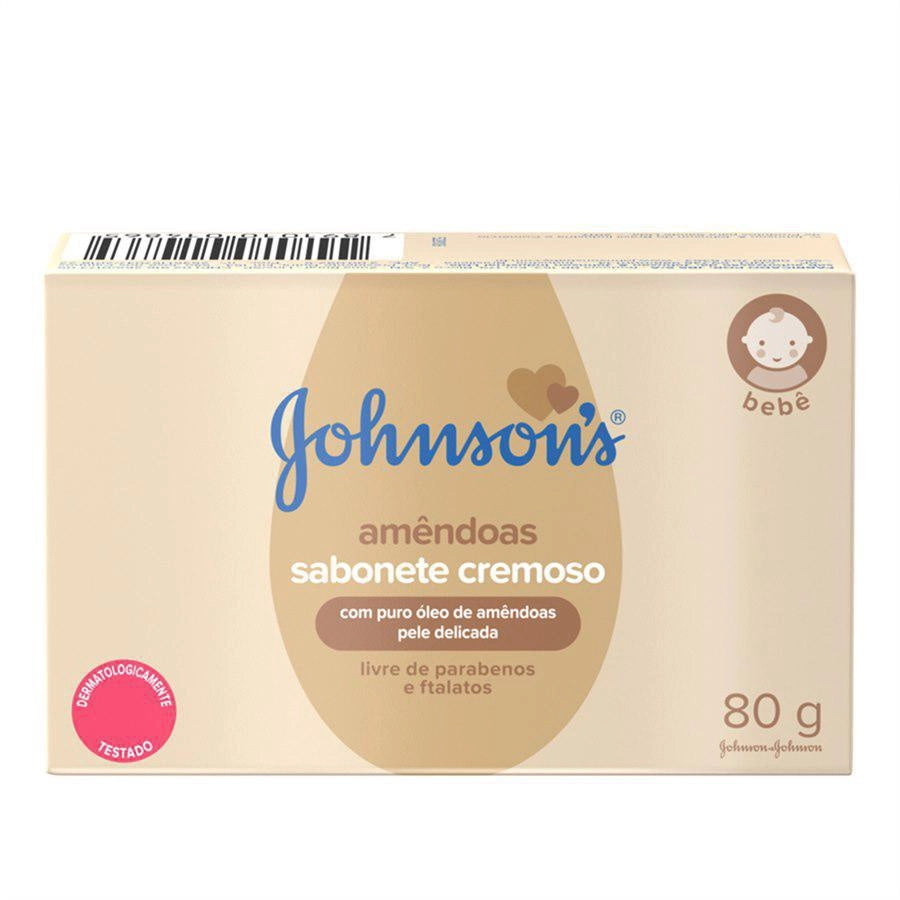 SABONETE JOHNSONS BABY ÓLEO DE AMÊNDOAS 80G