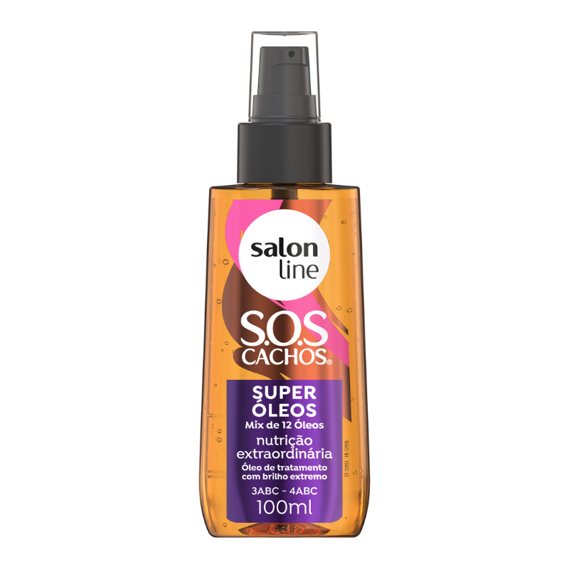 ÓLEO CAPILAR SALON LINE S.O.S CACHOS SUPER ÓLEOS 100ML