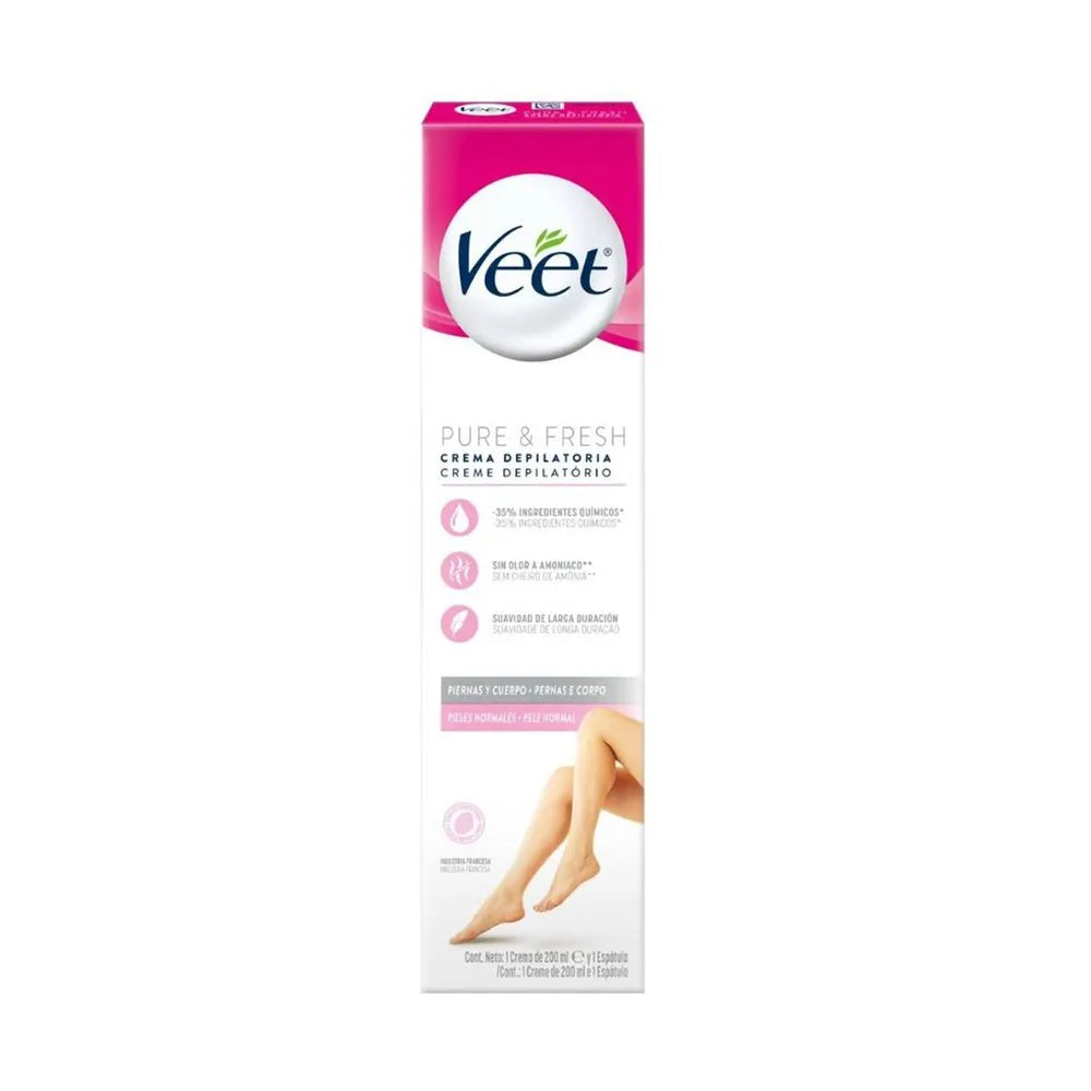 CREME DEPILATÓRIO VEET PURE FRESH PELE NORMAL 200ML