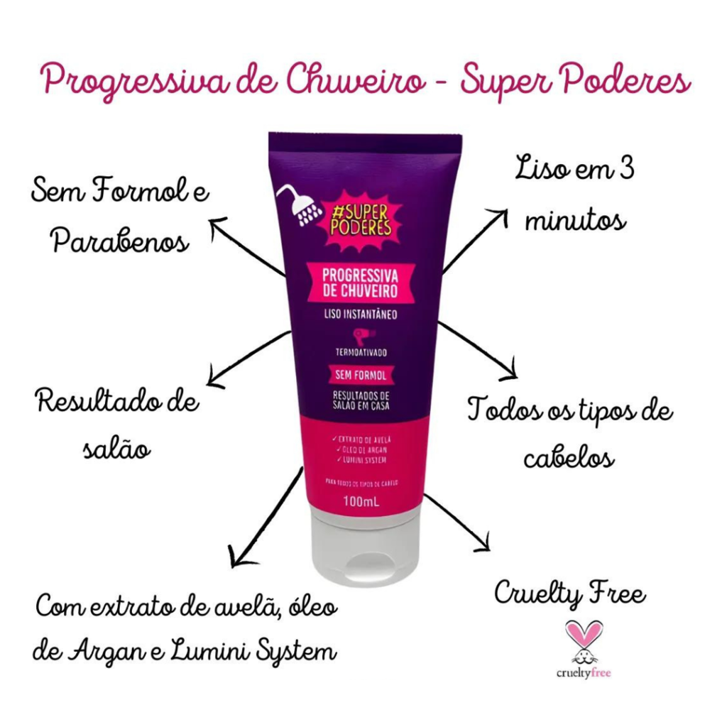 CREME CAPILAR SUPER PODERES PROGRESSIVA DE CHUVEIRO 100ML