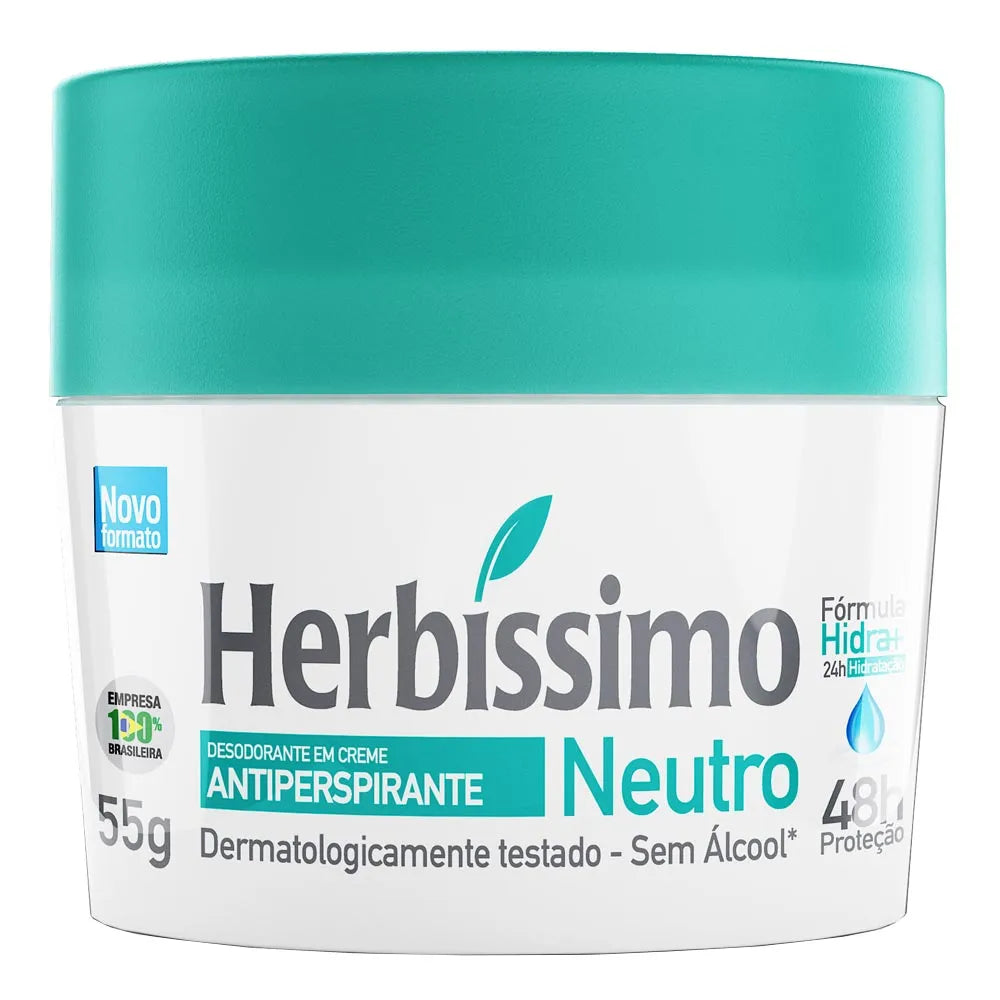 DESODORANTE HERBÍSSIMO CREME NEUTRO SEM PERFUME 55G