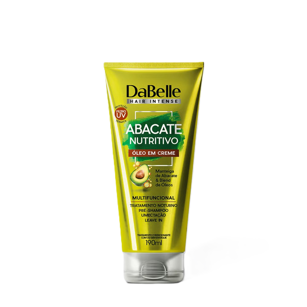 ÓLEO EM EM CREME DABELLE ABACATE NUTRITIVO MULTIFUNCIONAL 190ML