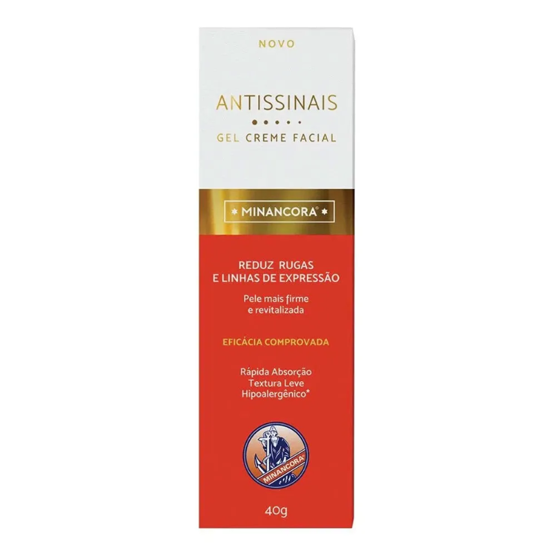 GEL CREME FACIAL MINANCORA ANTISSINAIS 40G