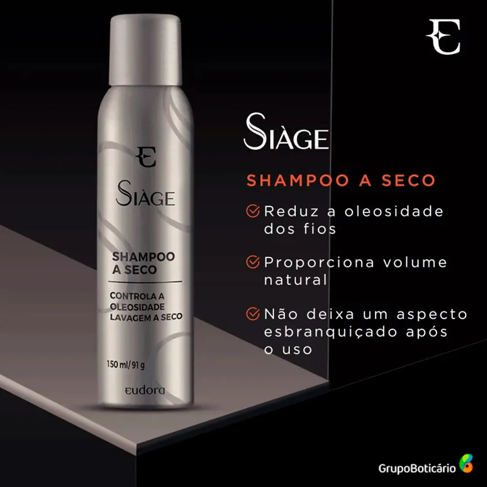 SHAMPOO A SECO SIÀGE CONTROLA A OLEOSIDADE 150ML
