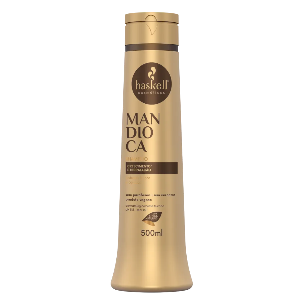 KIT HASKELL SHAMPOO 500ML+CONDICIONADOR 500ML MANDIOCA