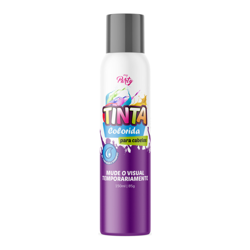 TINTA CAPILAR SPRAY MY PARTY PRATA 150ML
