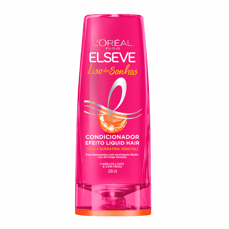 CONDICIONADOR ELSEVE LISO DOS SONHOS EFEITO LIQUID HAIR 200ML