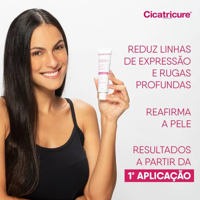 CREME FACIAL CICATRICURE ANTIRRUGAS ANTISSINAIS 50G