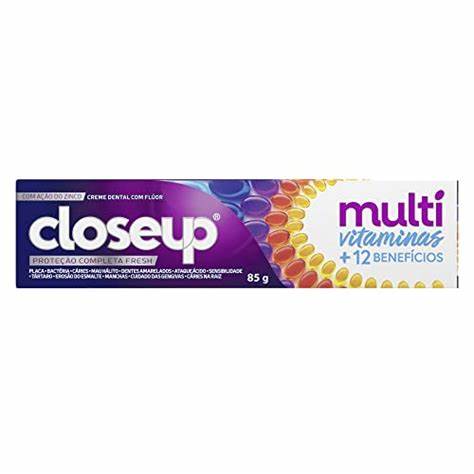 CREME DENTAL CLOSEUP MULTIVITAMINAS +12 BENEFÍCIOS 85G