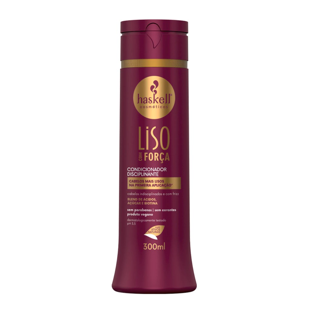CONDICIONADOR HASKELL DISCIPLINANTE LISO COM FORÇA 300ML