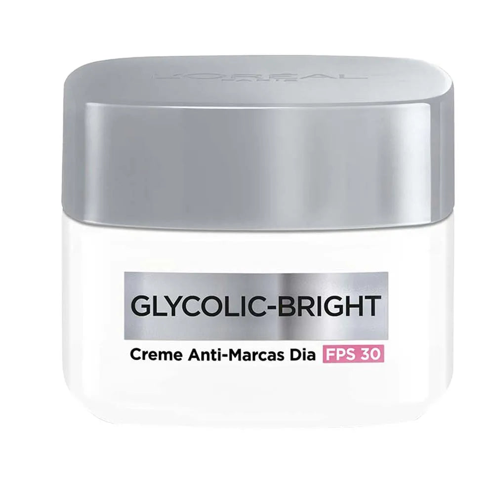CREME FACIAL LÓRÉAL PARIS GLYCOLIC-BRIGHT ANTI-MARCAS CREME DIA FPS 30 49G
