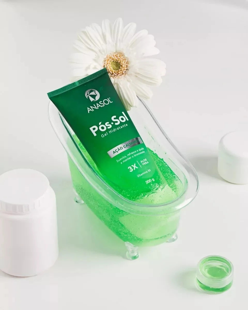 GEL HIDRATANTE ANASOL PÓS-SOL AÇÃO ACALMANTE 3X ALOE VERA VITAMINA B5 200G
