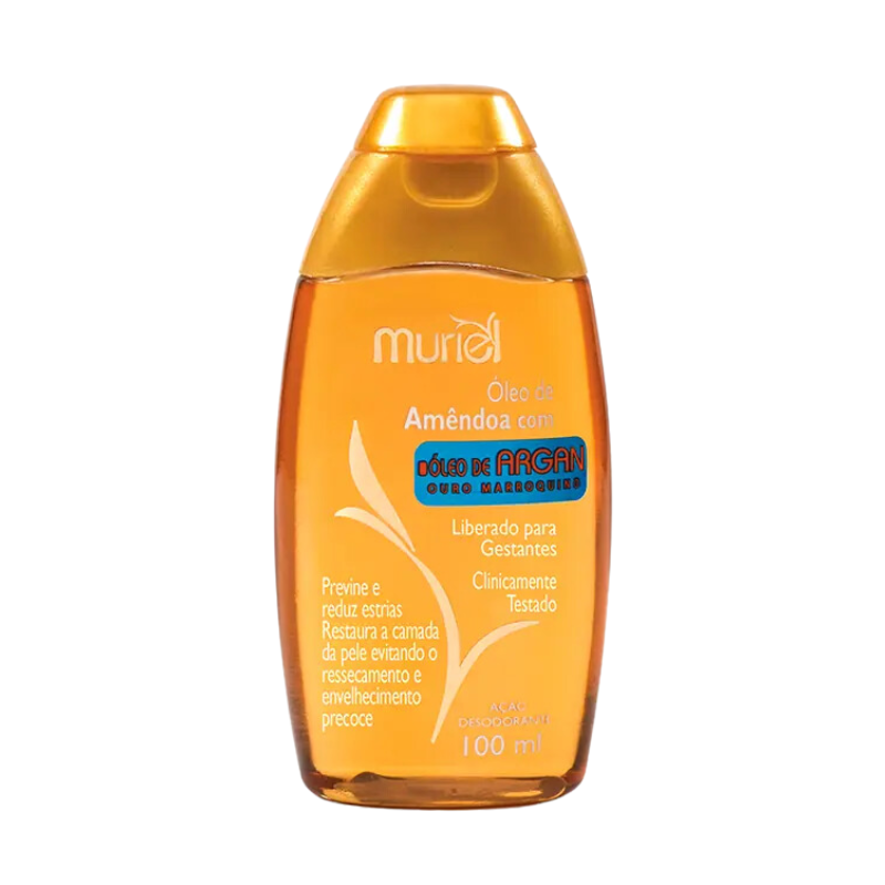 ÓLEO CORPORAL MURIEL AMÊNDOA COM ARGAN OURO MARROQUINO 100ML