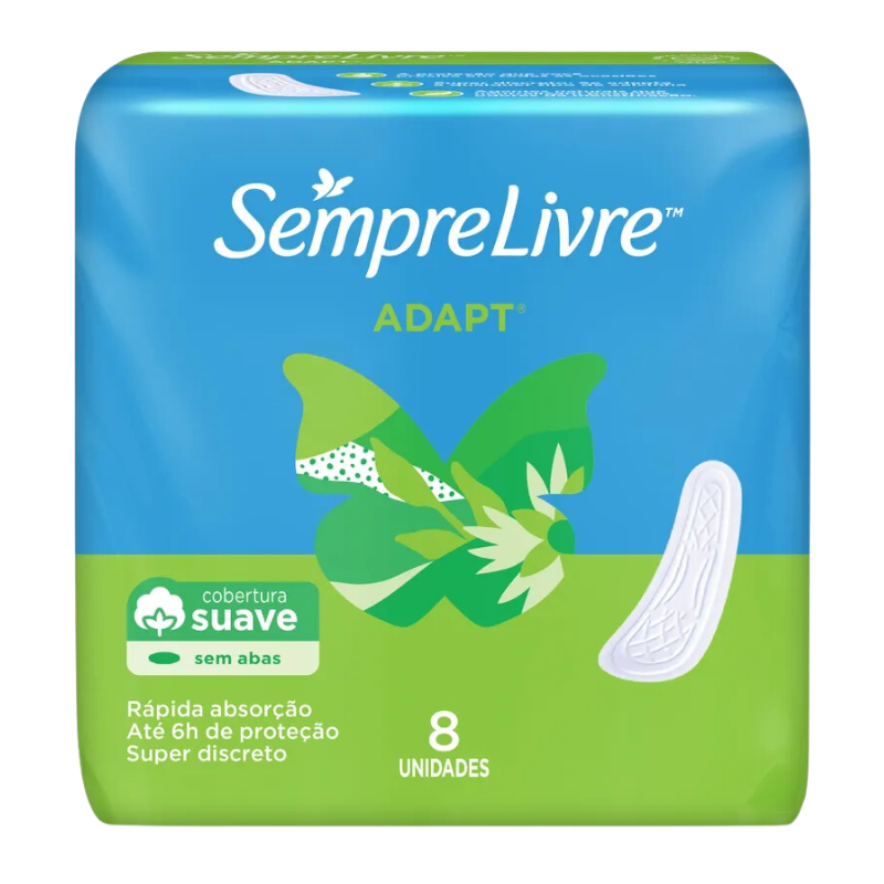 SEMPRE LIVRE ABSORVENTE EXTERNO SEM ABAS SUAVE 8UN