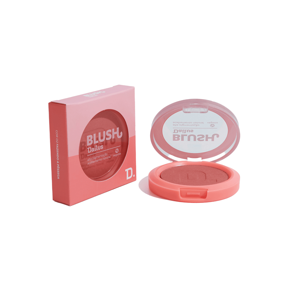 BLUSH DAILUS ALTA PIGMENTAÇÃO ACABAMENTO NATURAL 02 FAZENDO A PÊSSEGA 4,5G