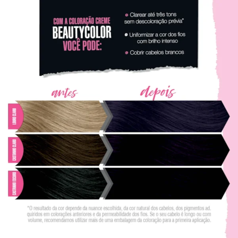 KIT TINTA CAPILAR BEAUTYCOLOR 4.20 VIOLETA INTENSO