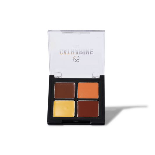KIT CORRETIVO CREMOSO CATHARINE HILL CAMUFLAGEM 4 CORES PELE ESCURA 8G