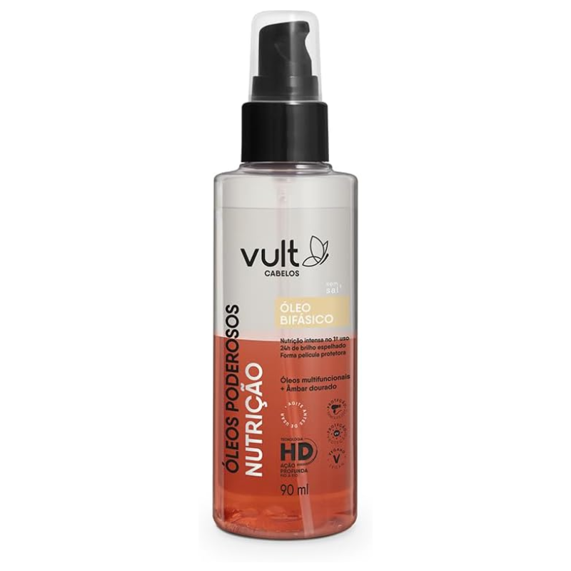 ÓLEO BIFÁSICO VULT CABELOS ÓLEOS PODEROSOS NUTRIÇÃO 90ML