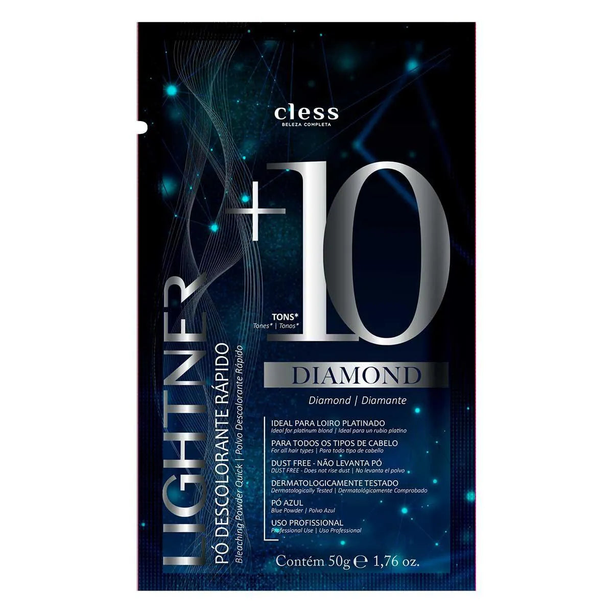 PÓ DESCOLORANTE CLESS LIGHTNER DIAMOND +10 50G