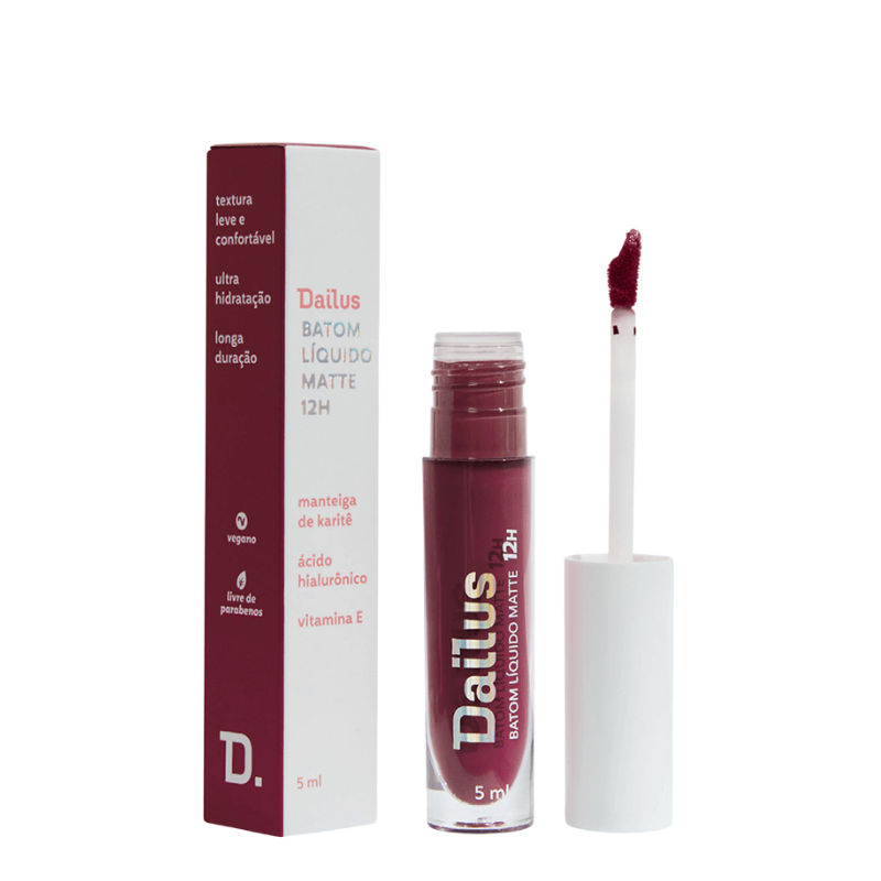 BATOM LÍQUIDO DAILUS 12H EFEITO MATTE SAPATILHA 5ML