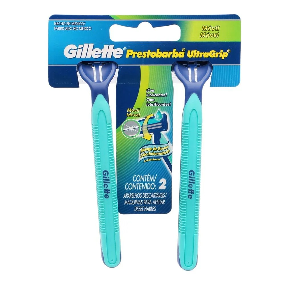 APARELHO DE BARBEAR GILLETTE PRESTOBARBA ULTRAGRIP2 2 UNIDADES