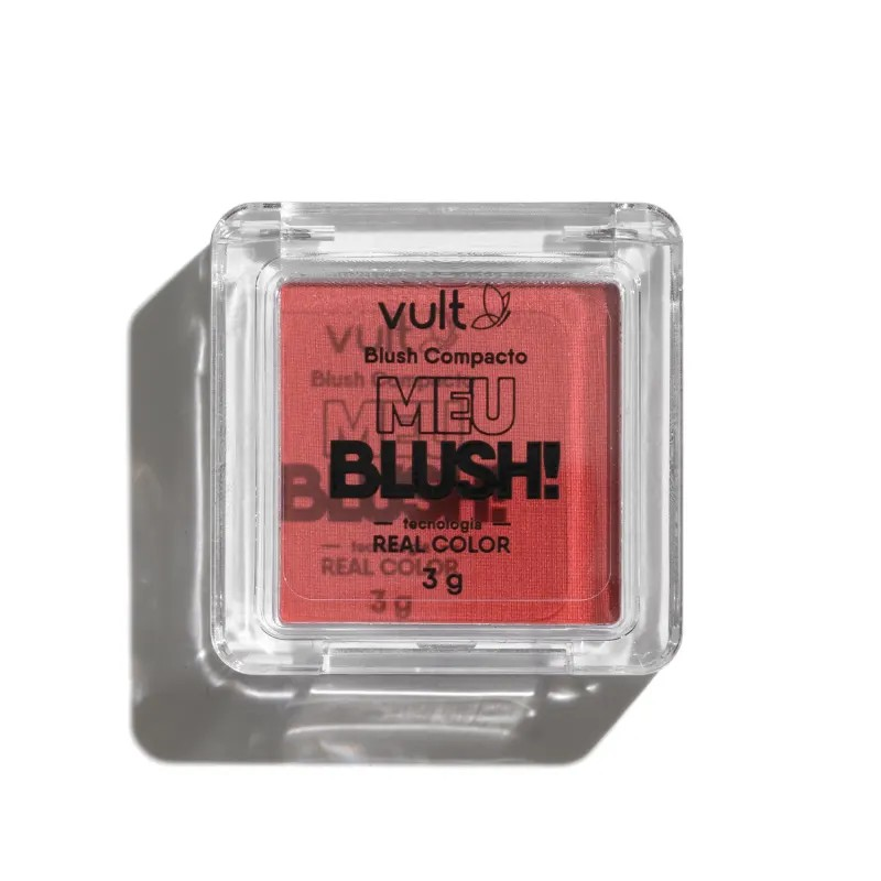BLUSH COMPACTO VULT MEU BLUSH! ROSA PEROLADO 3G