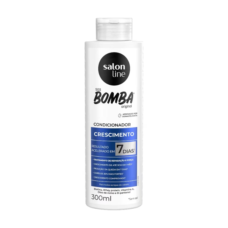 CONDICIONADOR SALON LINE S.O.S BOMBA ORIGINAL CRESCIMENTO 300ML